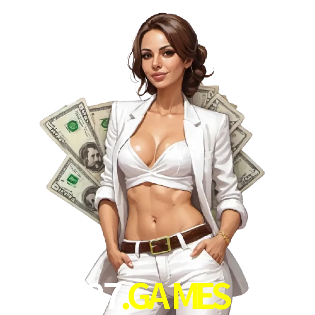 woman with money playing in 97.games bet casino